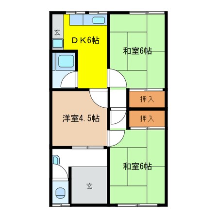 広瀬様貸家　別府の物件間取画像